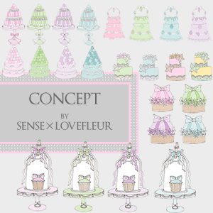 画像: SENSE×LoveFleur　Sweets転写紙